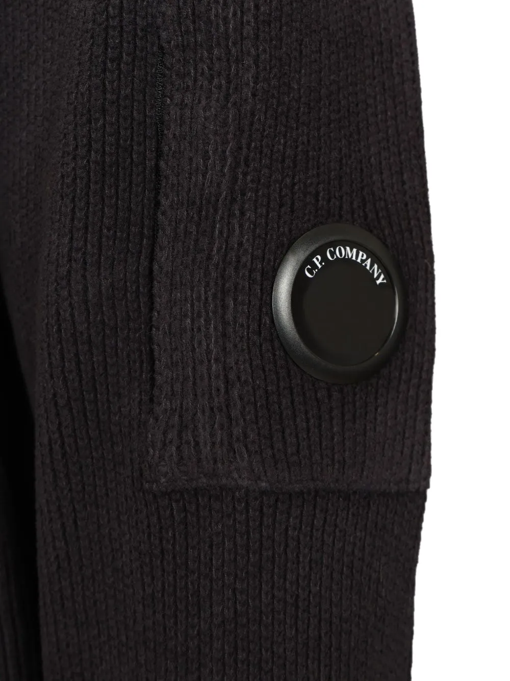 C.P. Company Katoenen trui met Lens-detail Zwart