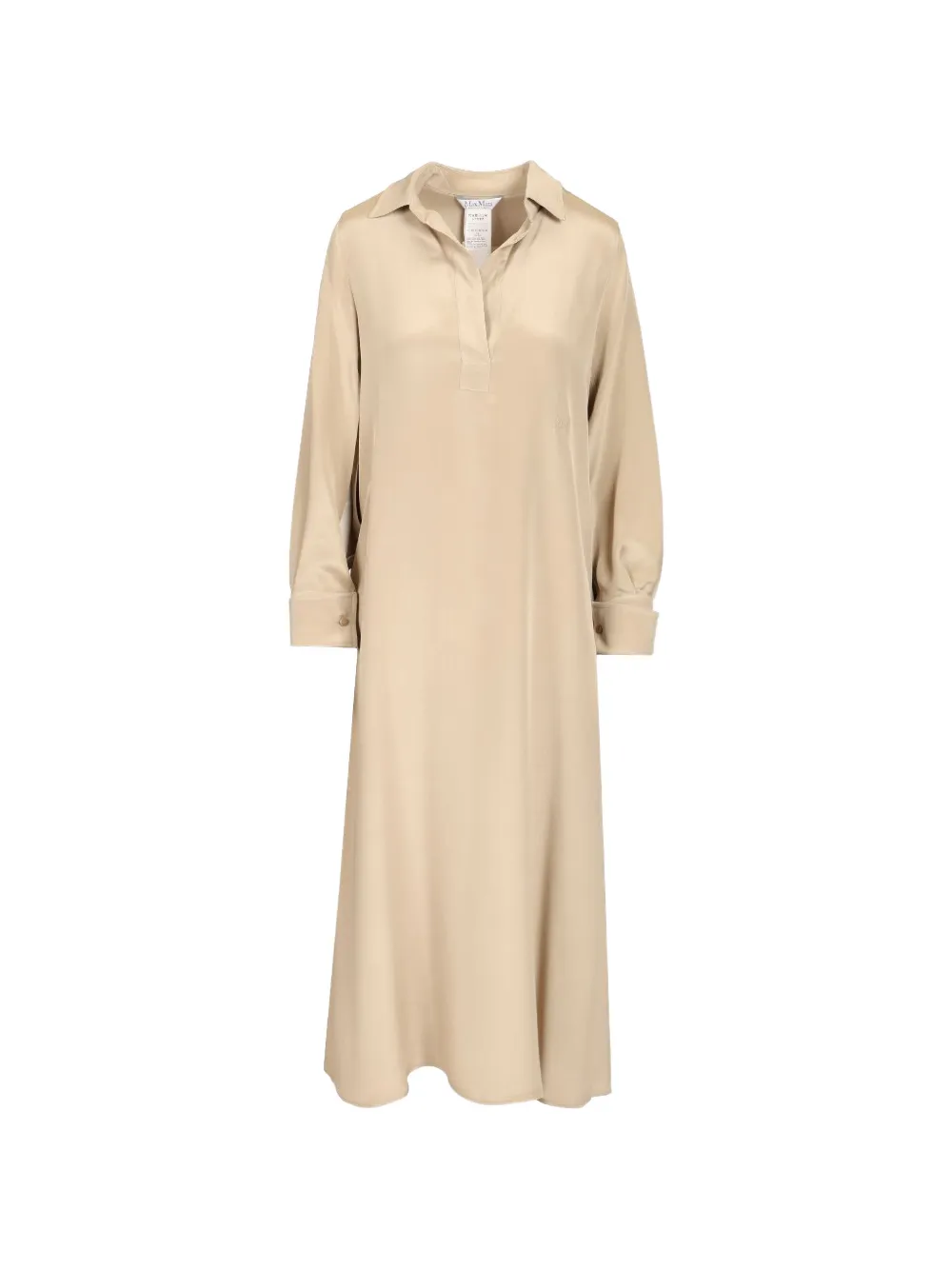 Max Mara Gambero silk midi dress - Nude
