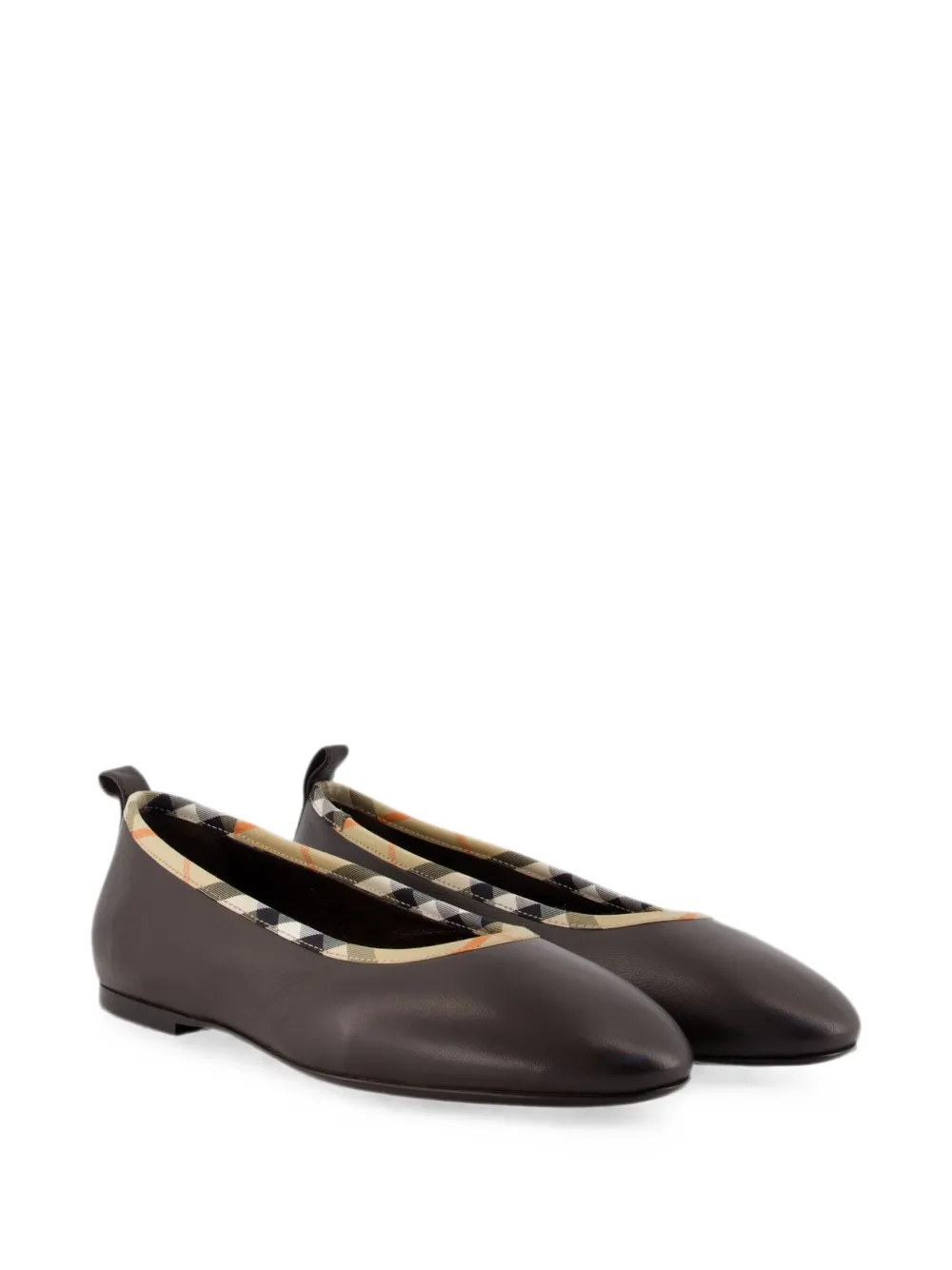 Burberry Robin Check-trim ballet flats Bruin