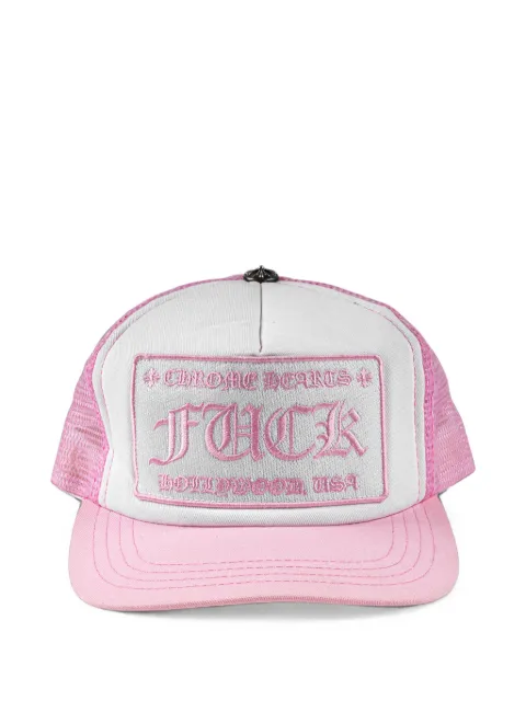 Chrome Hearts Hollywood mesh-panel trucker hat