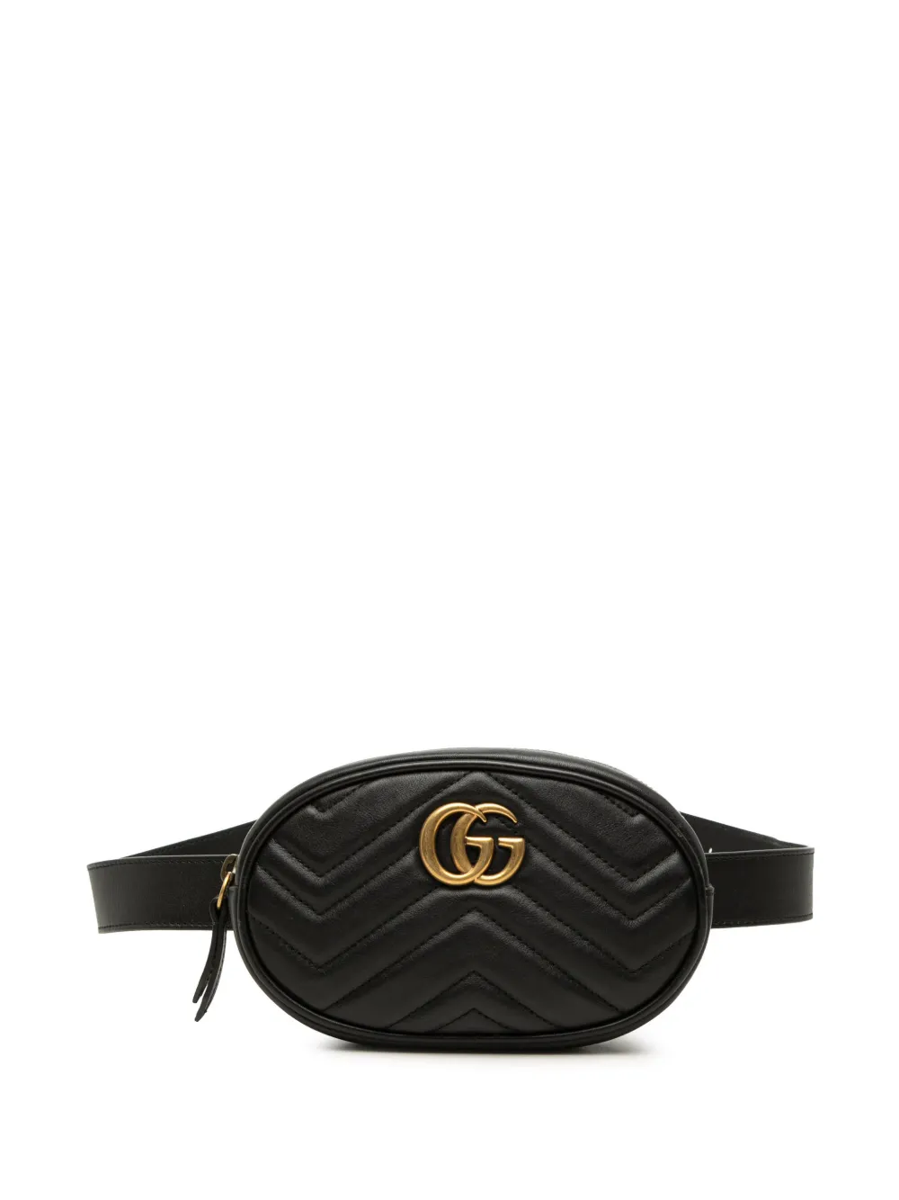 Gucci Pre-Owned 2016-2026 GG Marmont Matelasse Leather belt bag - Nero