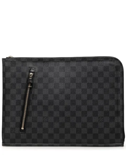 Louis Vuitton Pre-Owned 2012 Damier Graphite Poche Documents Portfolio clutch bag
