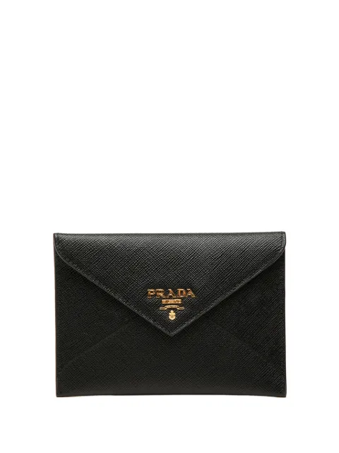 Prada Pre-Owned 2010-2026 Saffiano Envelope Compact Wallet small wallets