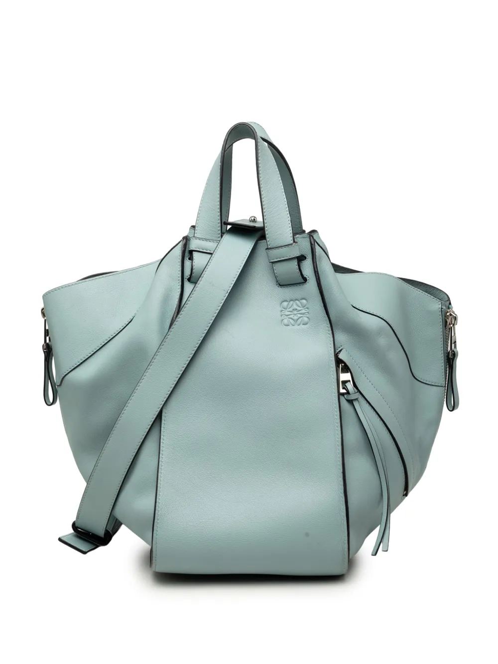 Loewe Pre-Owned 2016 Medium Leather Hammock satchel - Blau