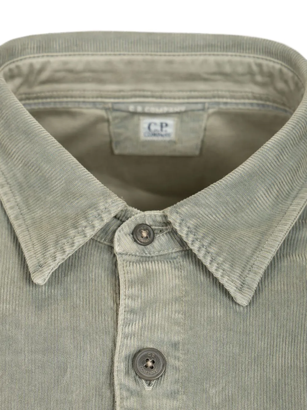 C.P. Company Ribfluweel overhemd Grijs