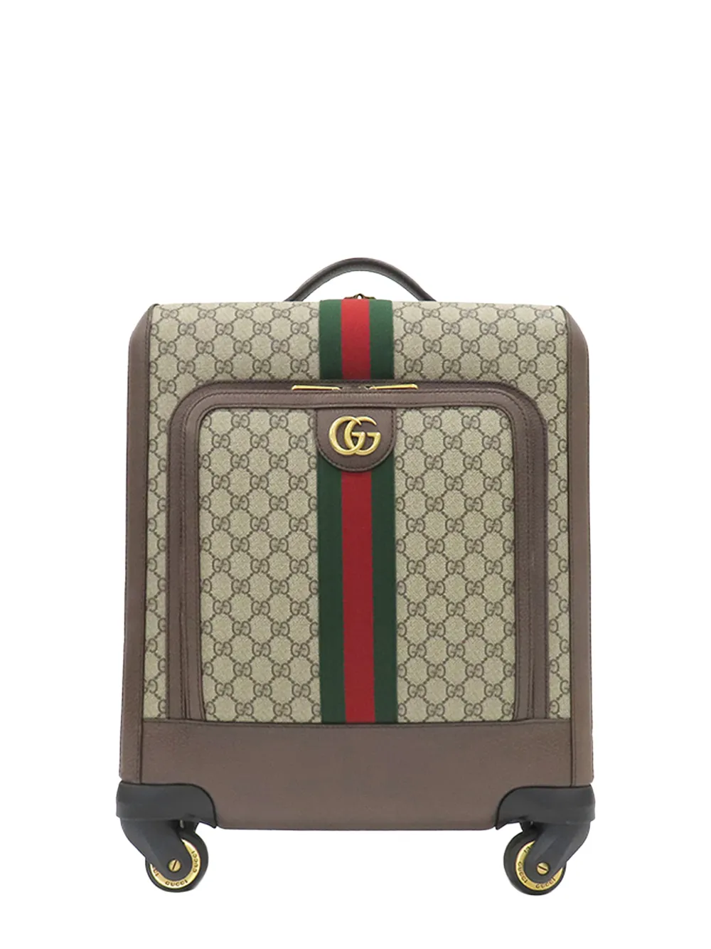 Gucci Pre-Owned 2016-2026 Small GG Supreme Web Savoy Trolley travel bag - Toni neutri
