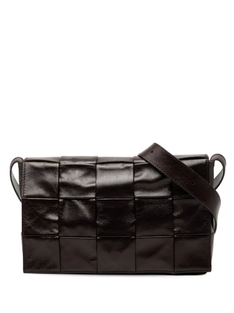 Bottega Veneta Pre-Owned 2012-2026 Paper Calfskin Intrecciato Cassette crossbody bag