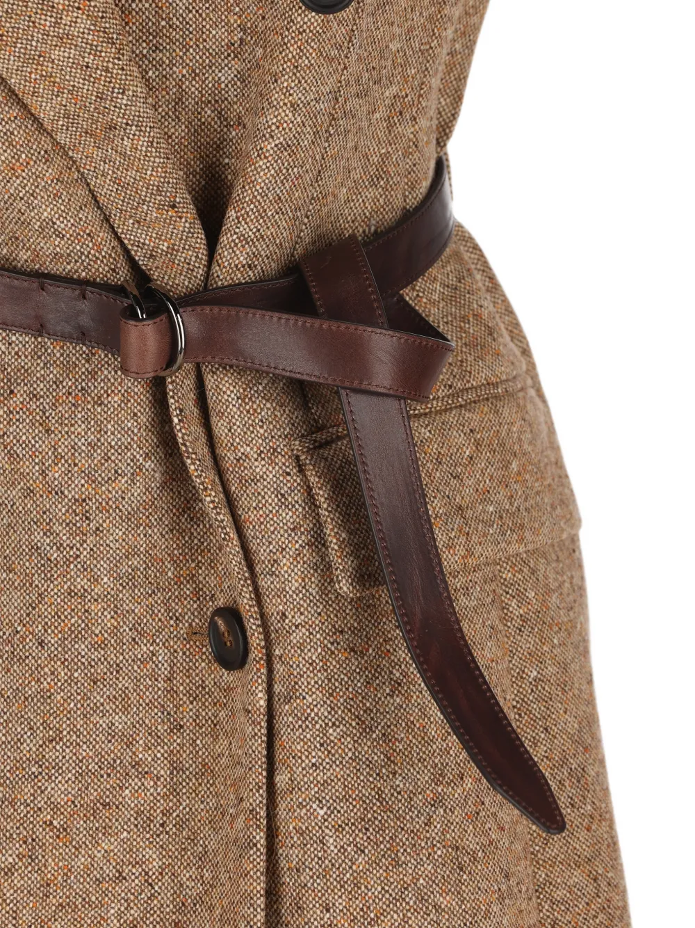 Brunello Cucinelli Gilet met dubbele rij knopen Bruin