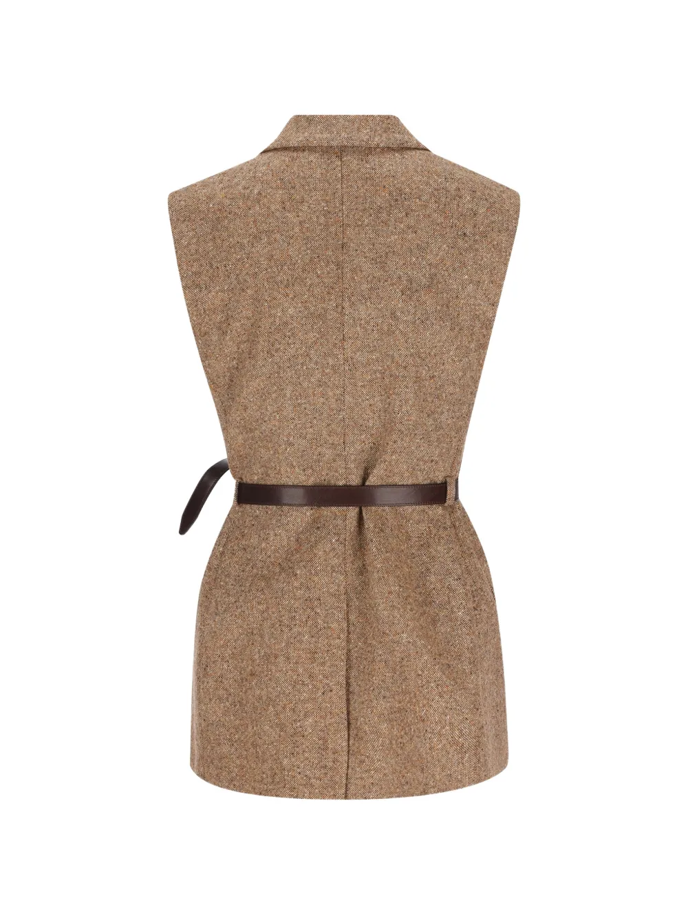 Brunello Cucinelli Gilet met dubbele rij knopen Bruin