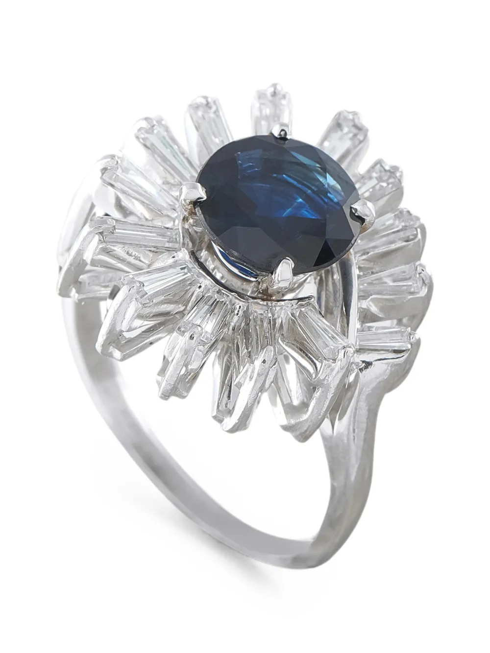LB Exclusive sapphire and diamond ring - Silber