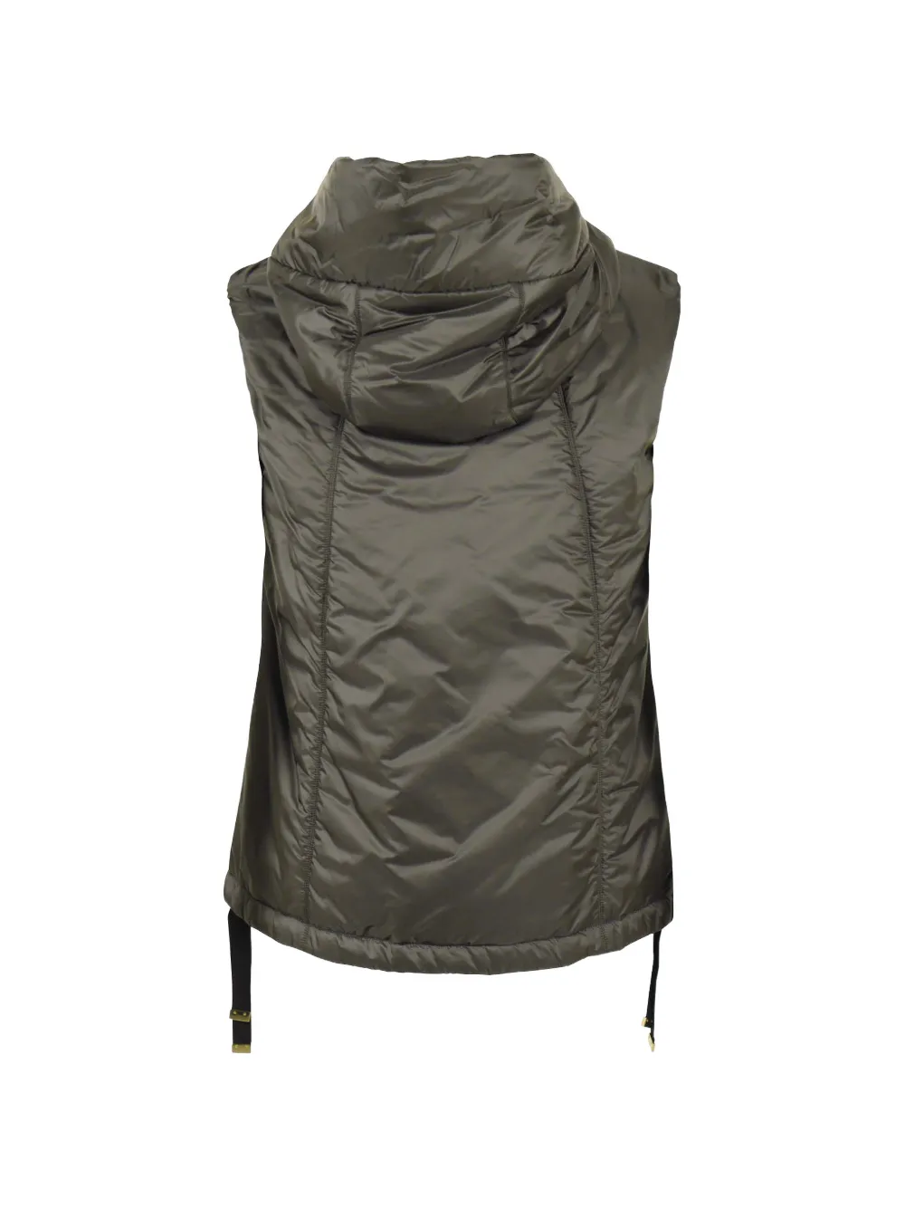 Max Mara hooded padded gilet Groen