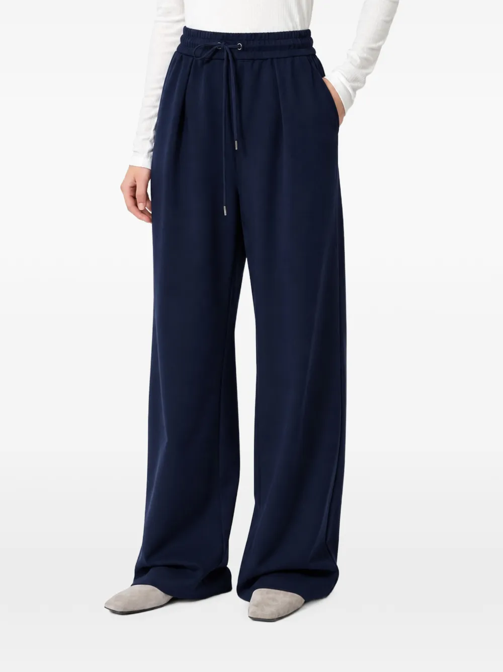 Max Mara Mxmdancing plooibroek met trekkoord Blauw