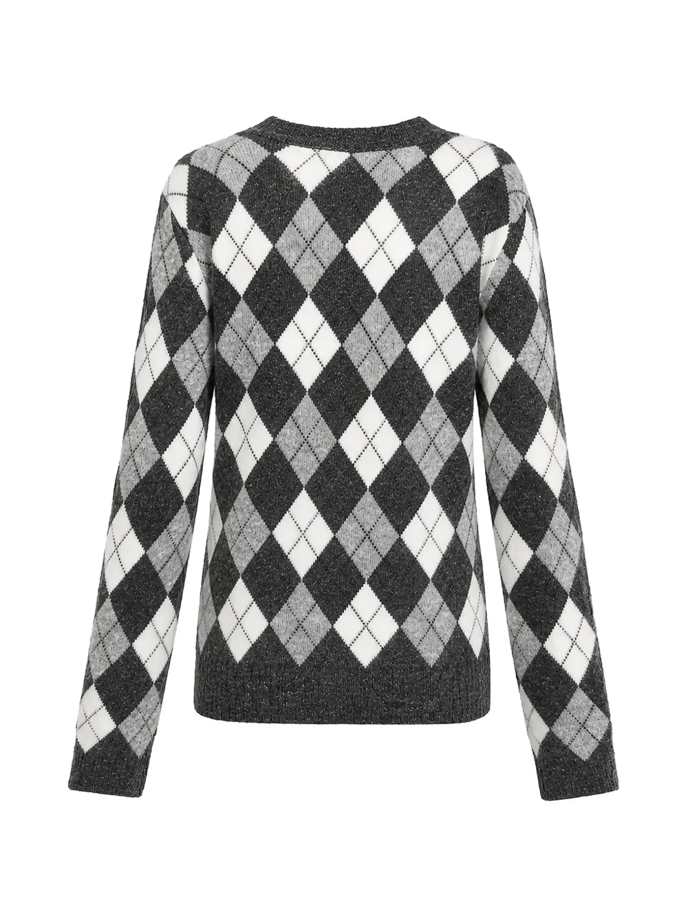 P.A.R.O.S.H. Trui met argyle intarsia Grijs