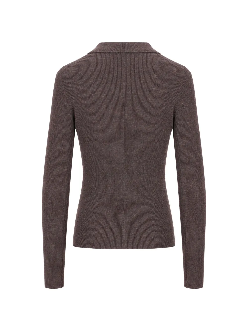 P.A.R.O.S.H. Ribgebreide polotop Bruin