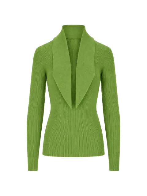 P.A.R.O.S.H. ribbed shawl-lapel sweater