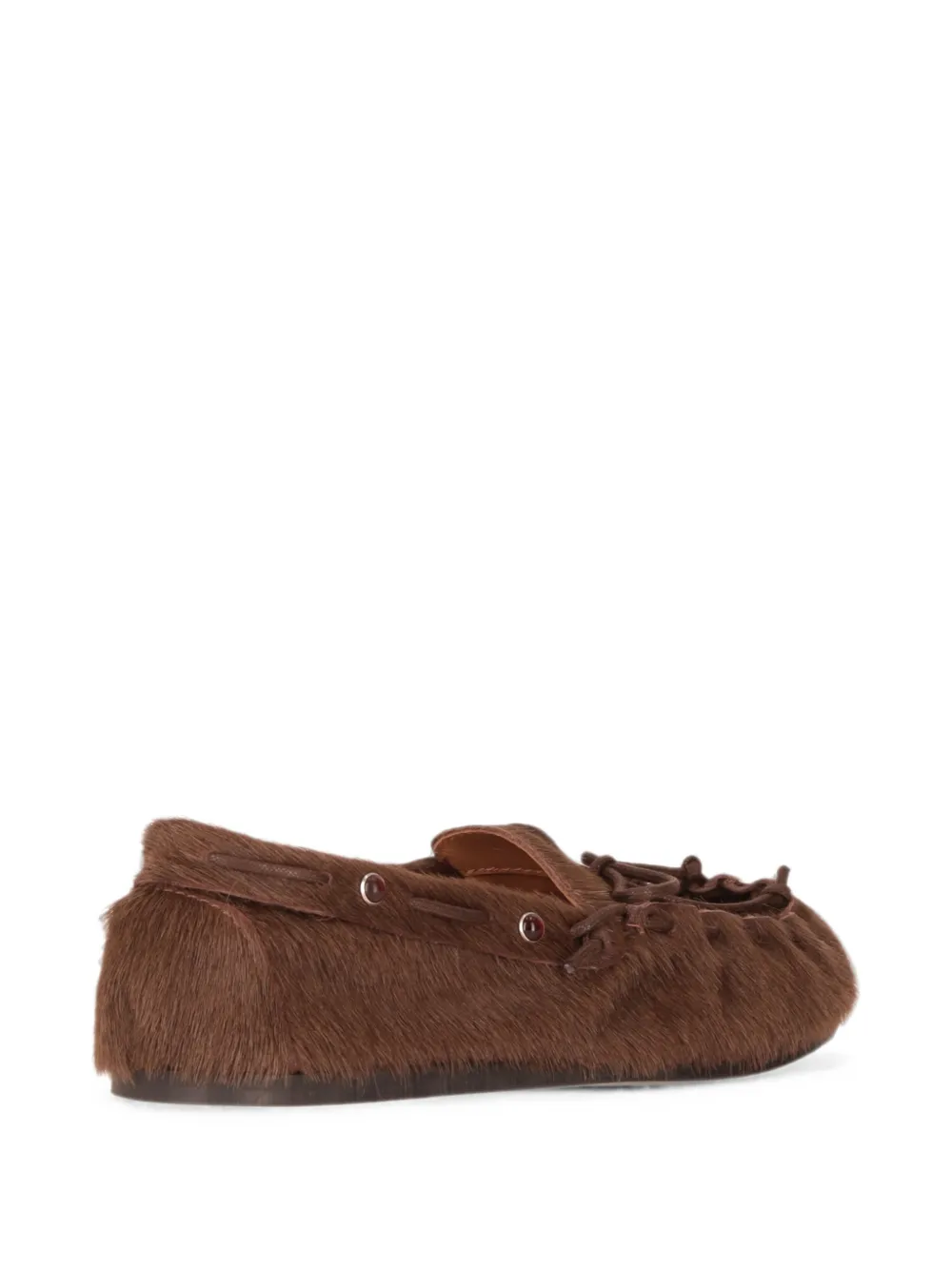 P.A.R.O.S.H. calf-hair bow-detail loafers Bruin