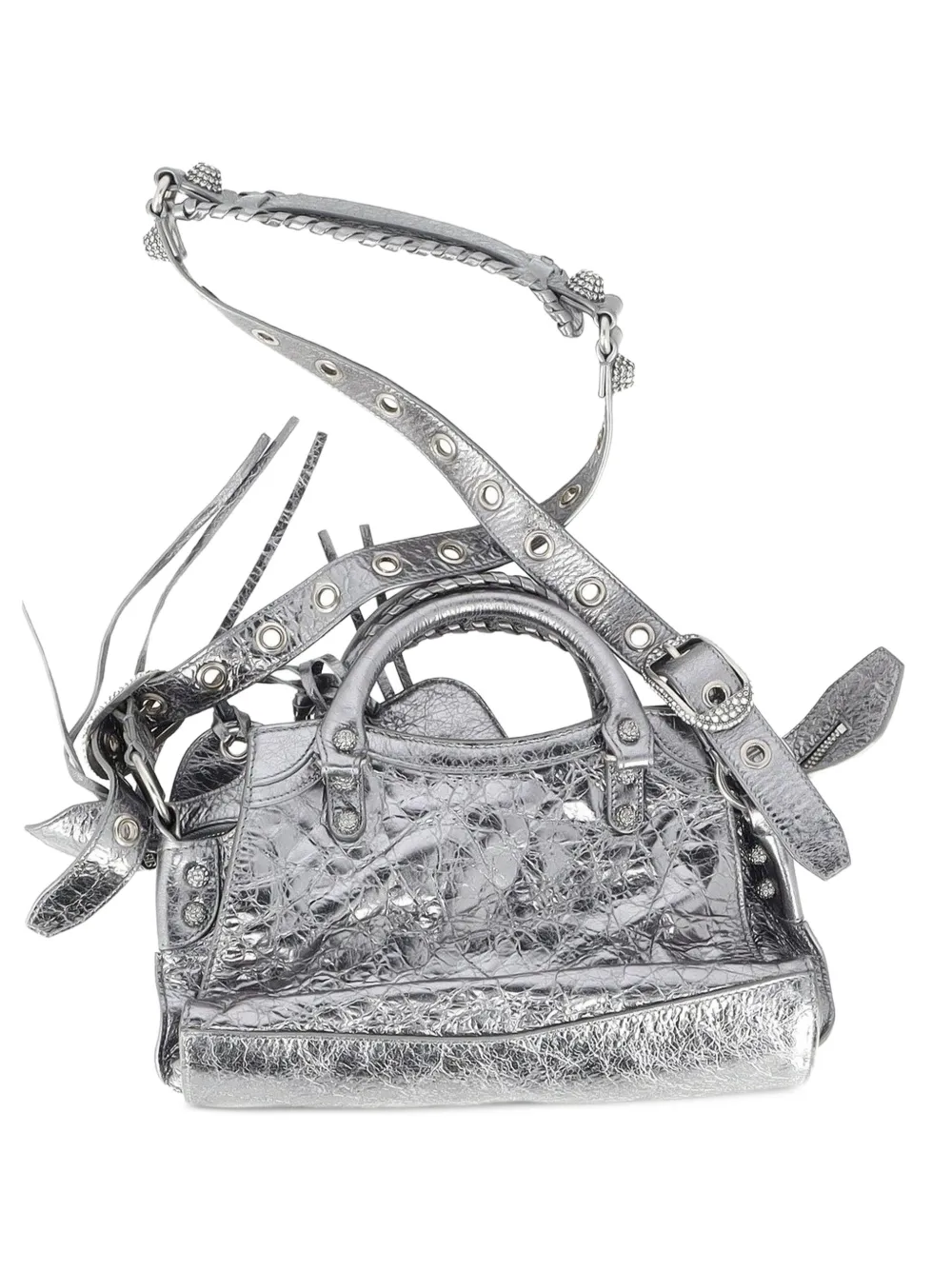 Balenciaga Pre-Owned Neo Cagole XS leather handbag - Silver