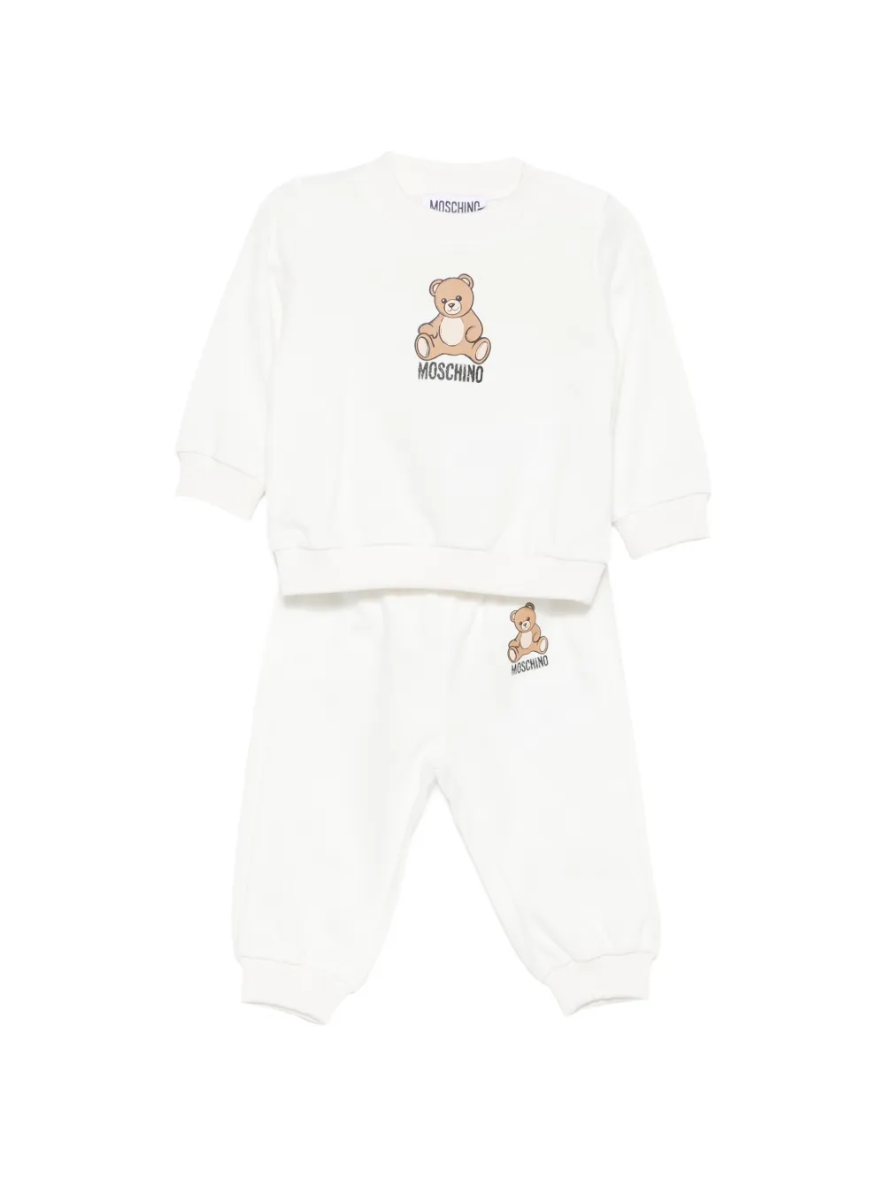 Moschino Kids Tuta sportiva Teddy Bear - Bianco