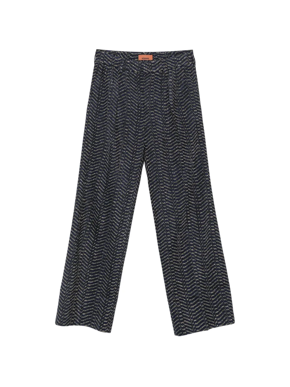 Missoni zigzag-knit palazzo pants - Blau