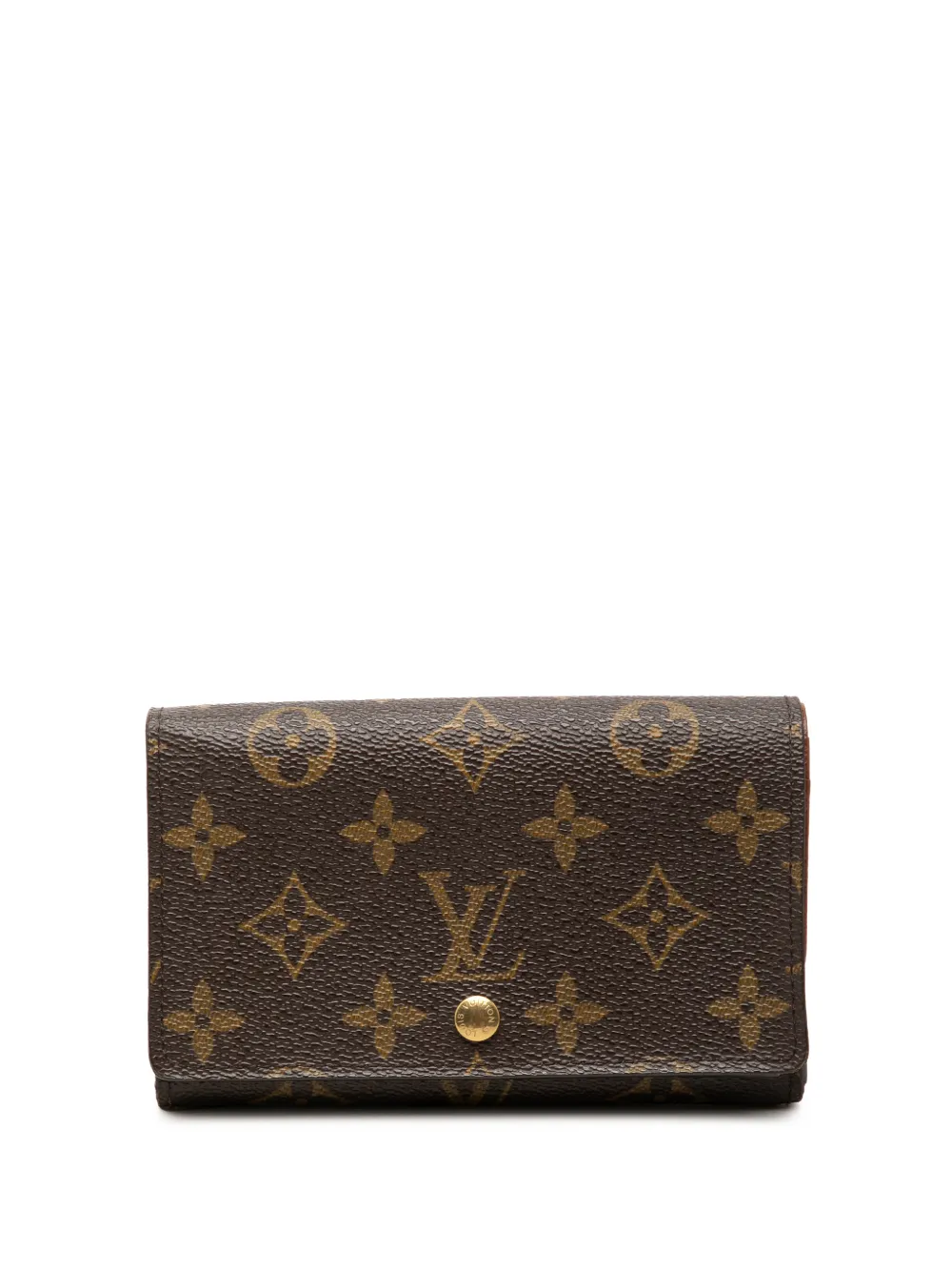 Louis Vuitton Pre-Owned 2002 Monogram Porte Monnaie Tresor Wallet small wallets - Marrone