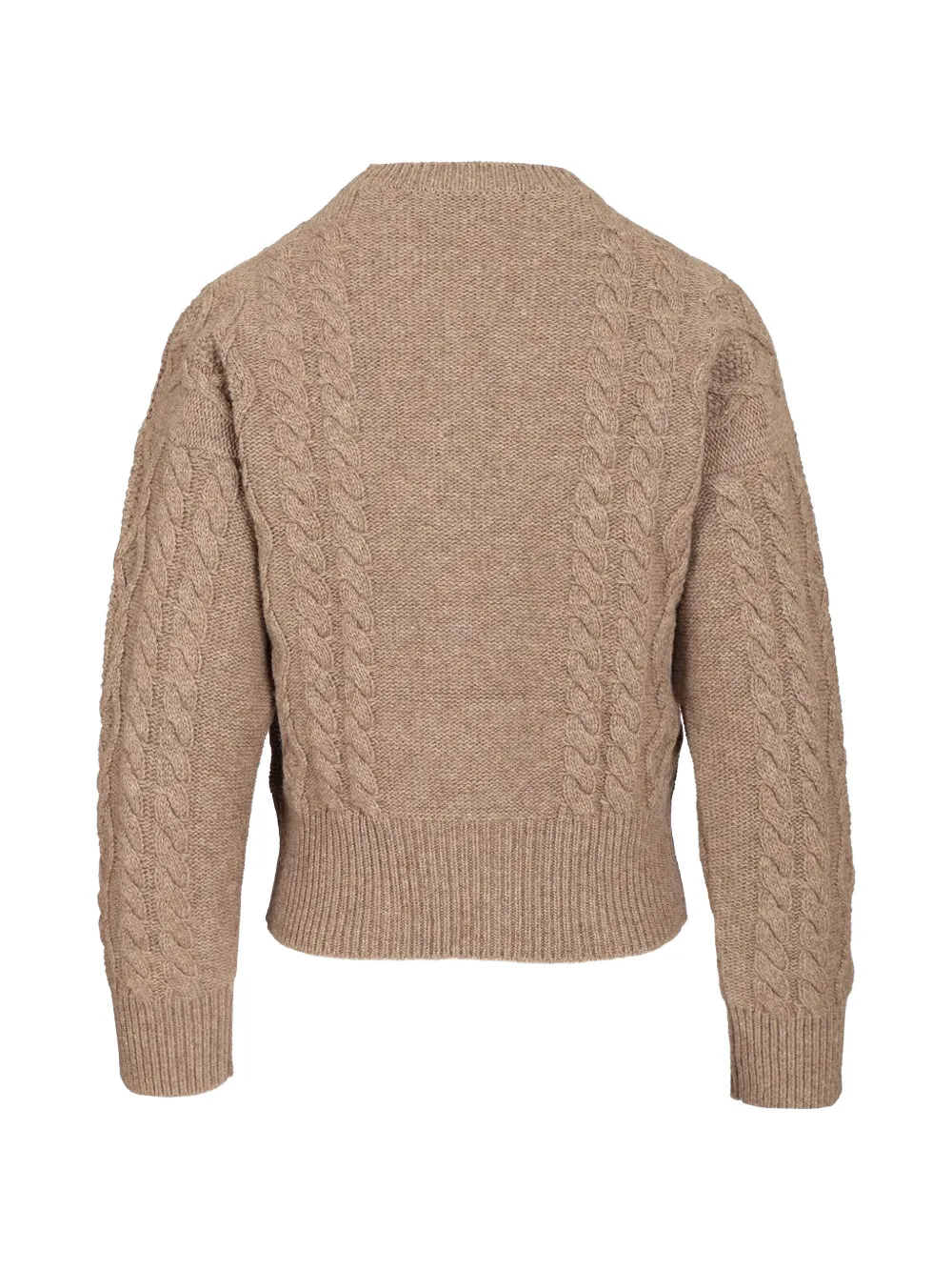 Weekend Max Mara Kabelgebreide trui Beige