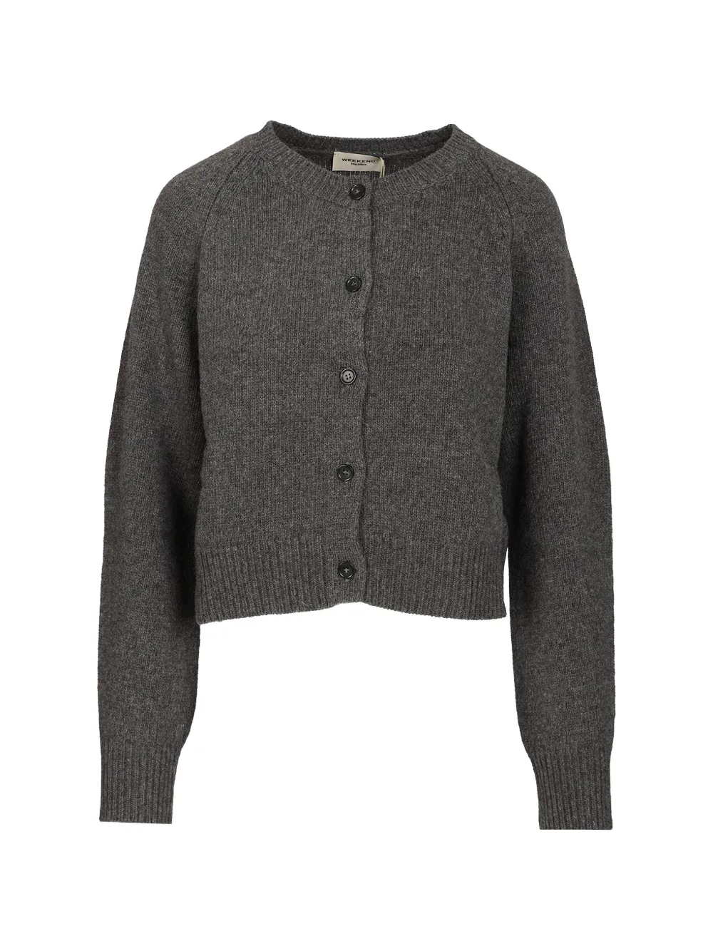 Weekend Max Mara Ombrosa wool crewneck cardigan - Grau