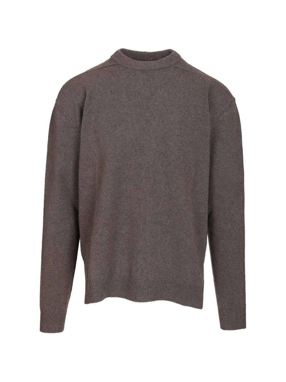 Rick Owens Round-neck Knitted Sweater In 브라운