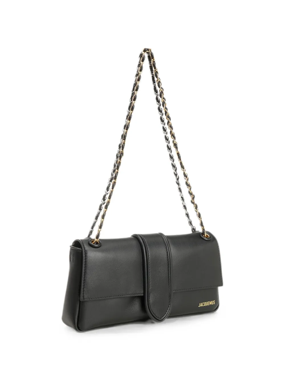 Jacquemus The Bambino Chaîne leather shoulder bag - Black