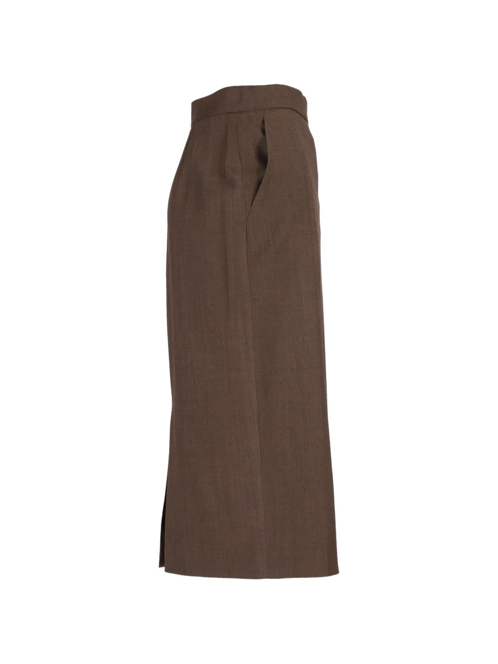 Max Mara Wollen kokerrok Bruin