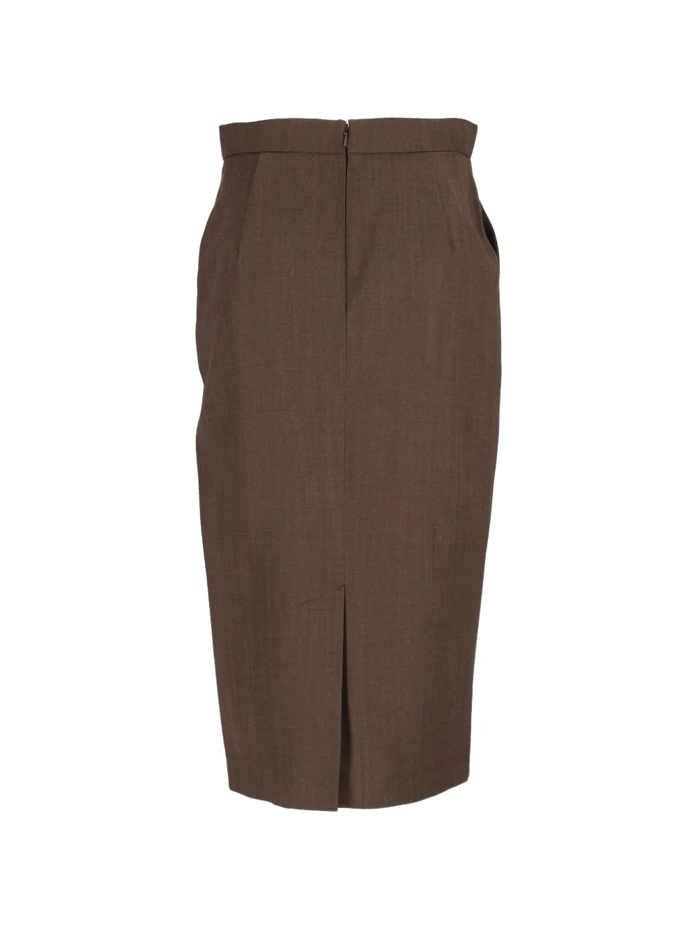 Max Mara Wollen kokerrok Bruin