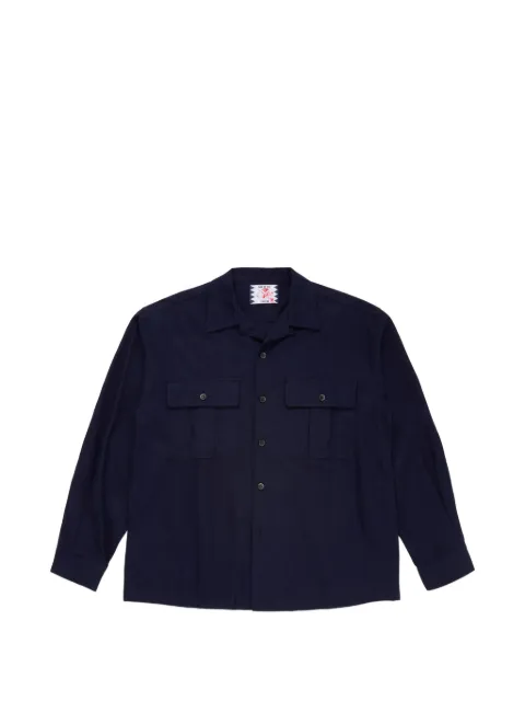 SON OF THE CHEESE camisa con bolsillo con solapa y cuello cubano