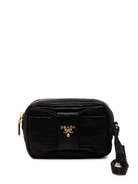 Prada Pre-Owned 2013-2026 ラソ フィオッコ ボウ ポーチ