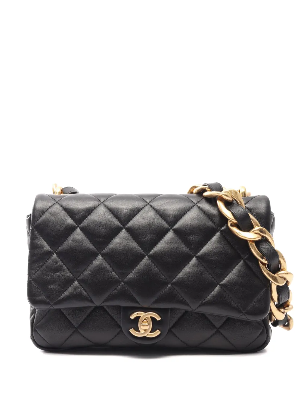 CHANEL Pre-Owned 2021-2026 Large Quilted Lambskin Funky Town Flap shoulder bag - Schwarz