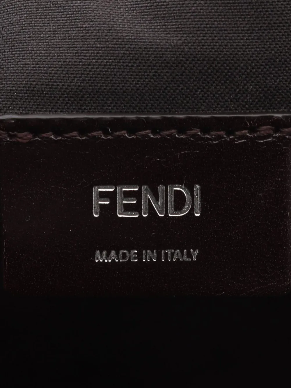 Fendi Pre-owned 2010-2020 Shiny Glazed Fabric FF 1974 Diagonal Duo Camera Bag Crossbody Bag in Brown, view 5
