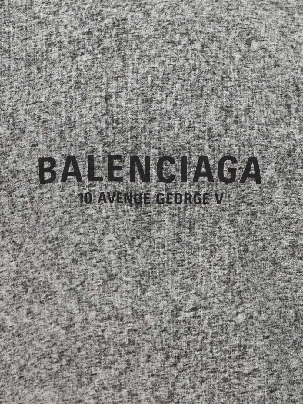 Balenciaga T-shirt met gemêleerd effect en logo-print Grijs