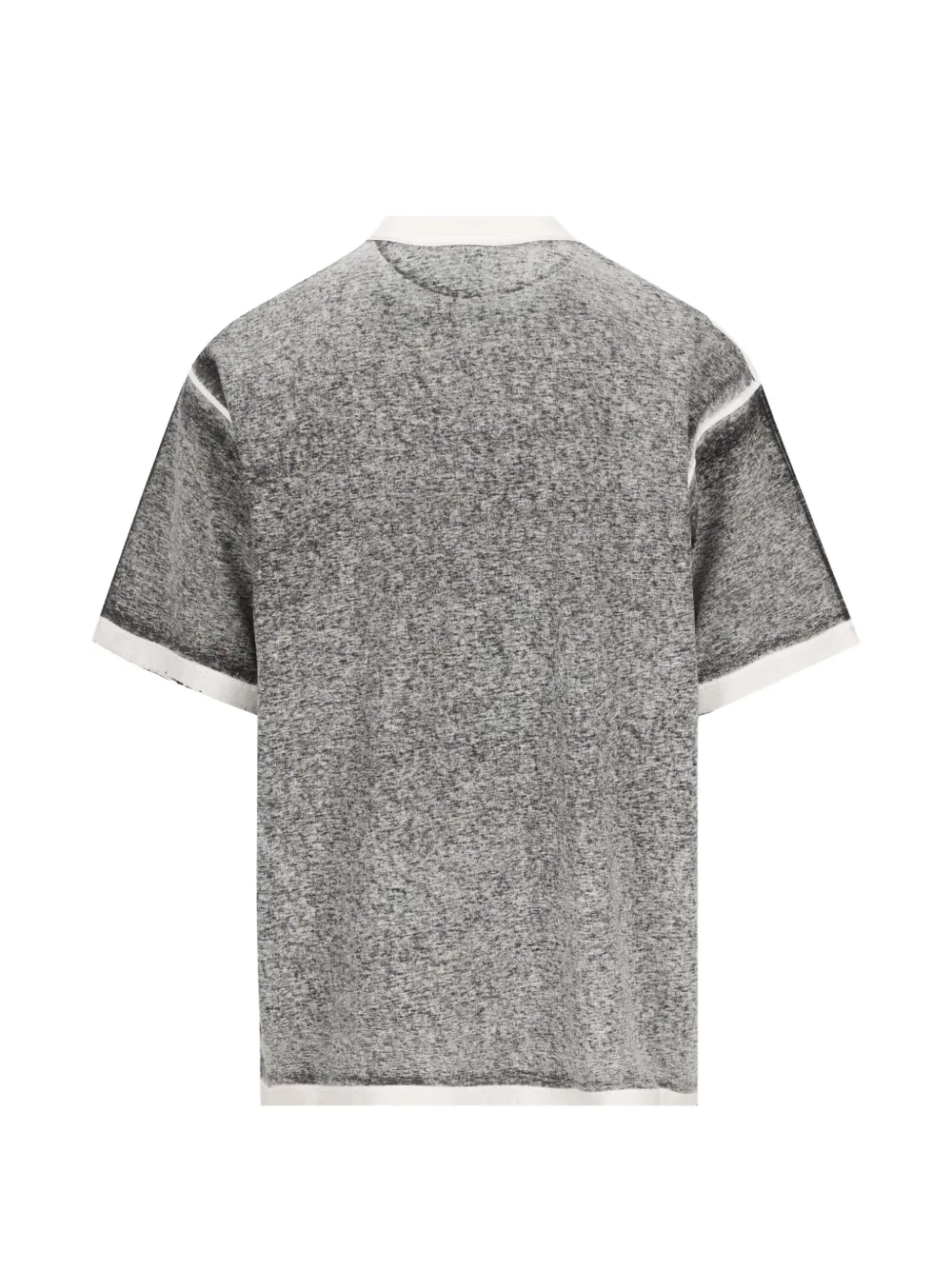 Balenciaga T-shirt met gemêleerd effect en logo-print Grijs