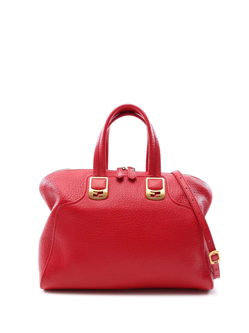 Fendi Pre-Owned 2010-2011 Large Leather Chameleon satchel - Rot
