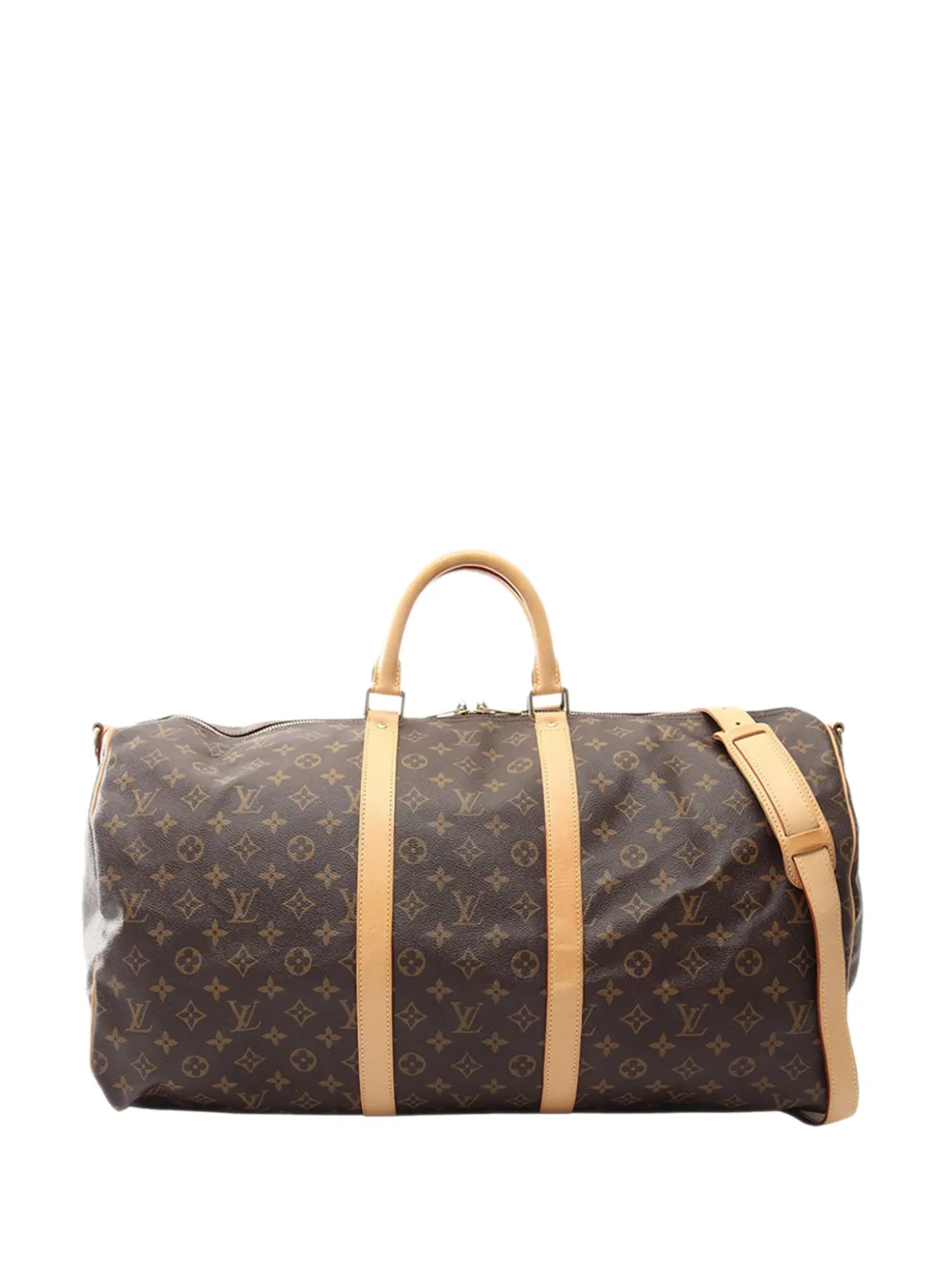 Louis Vuitton Pre-Owned 2012 Monogram Keepall Bandouliere 55 travel bag - Brown