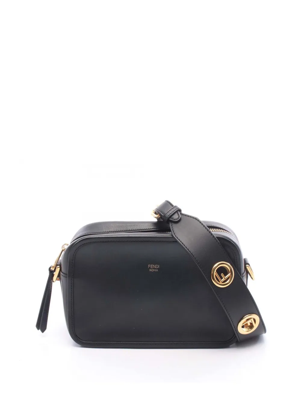 Fendi Pre-Owned 2018 Calfskin F is Fendi Camera Bag crossbody bag - Black