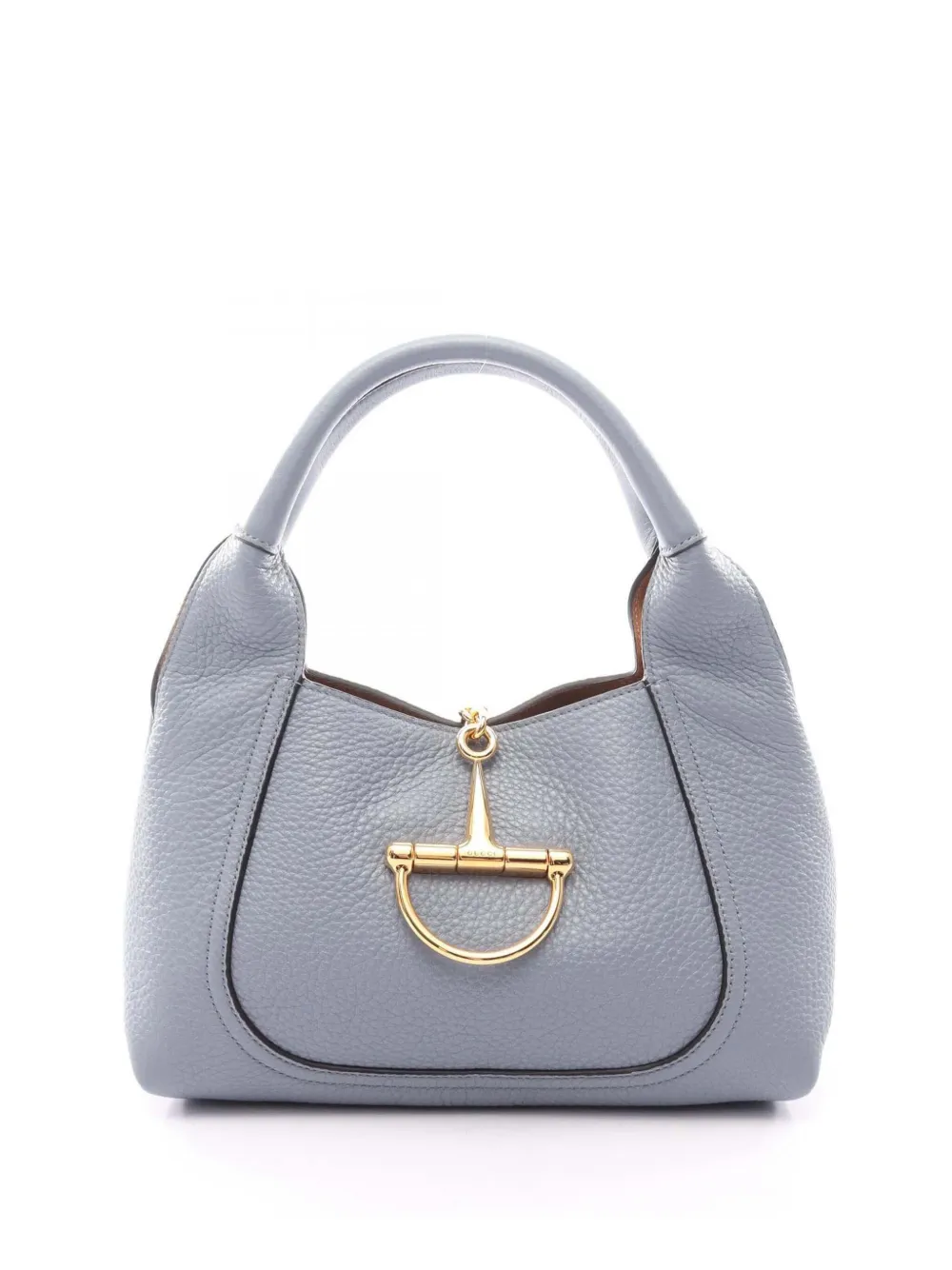 Gucci Pre-Owned 2016-2026 Maxi Grained Calfskin Softbit hobo bag - Blu