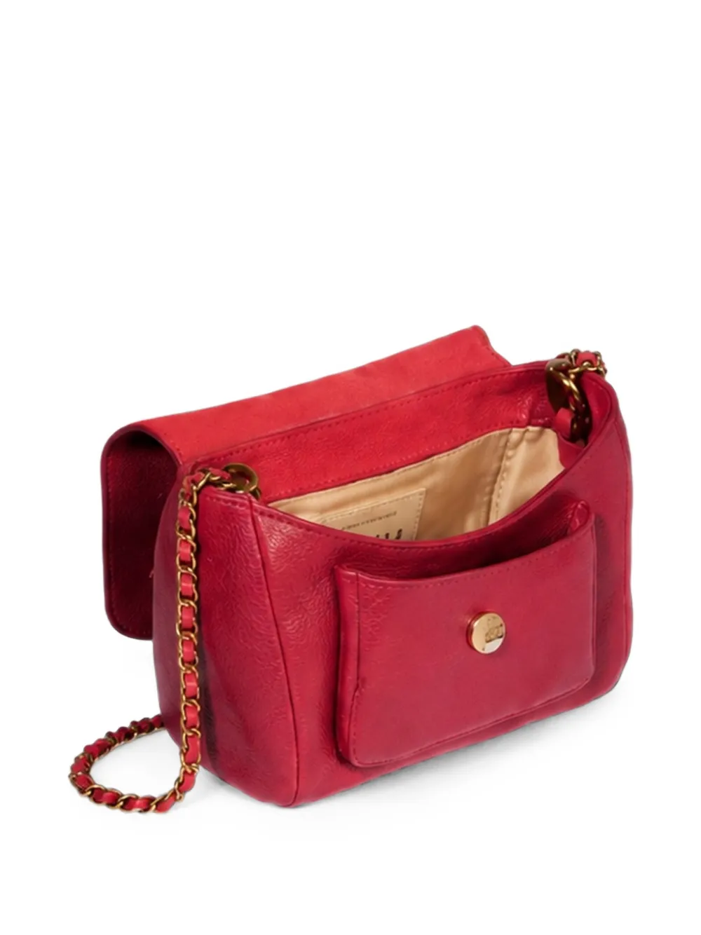 Jérôme Dreyfuss Lulu S leren schoudertas Rood