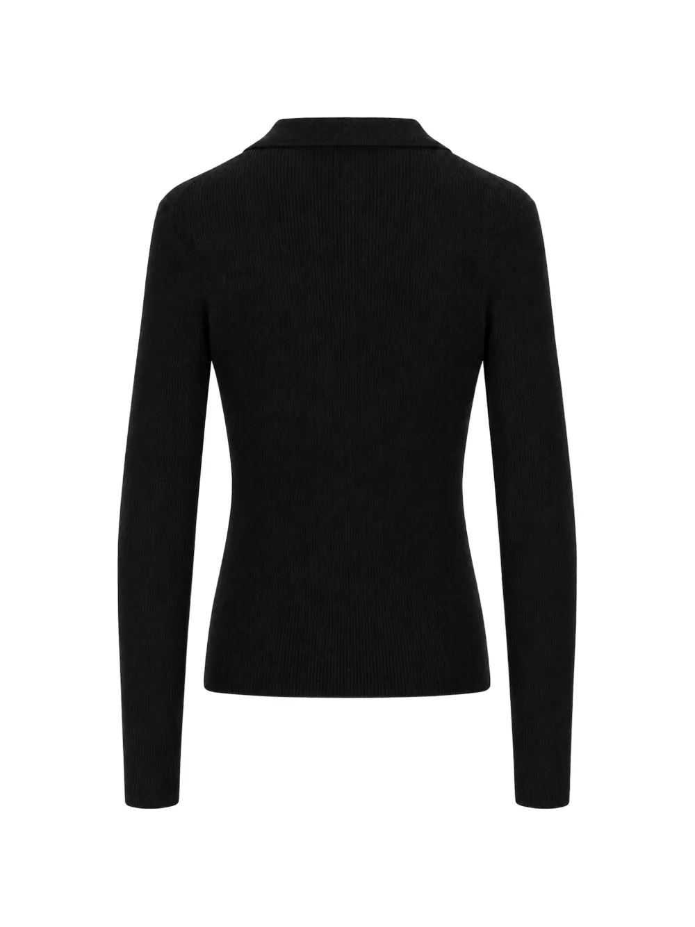 P.A.R.O.S.H. Ribgebreide polotop Zwart
