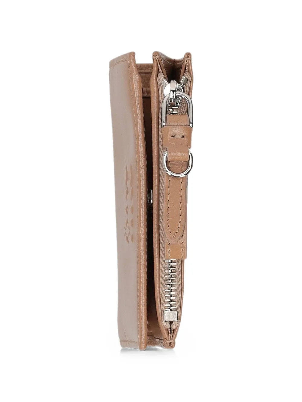 Miu Leren portemonnee Beige