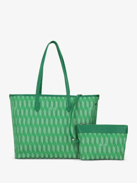 Au Départ geometric-pattern jacquard tote bag