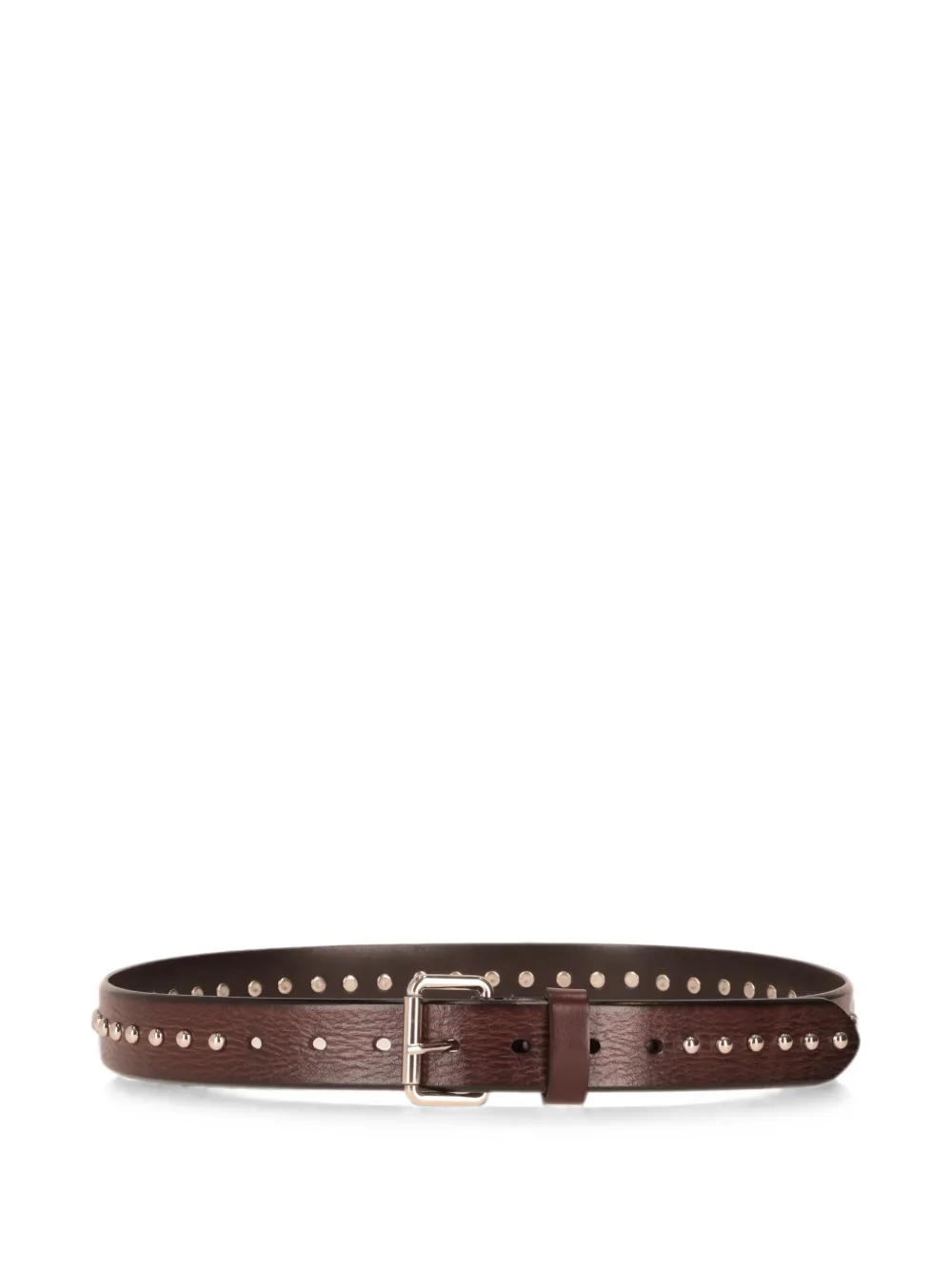P.a.r.o.s.h Stud-embellished Leather Belt In Brown