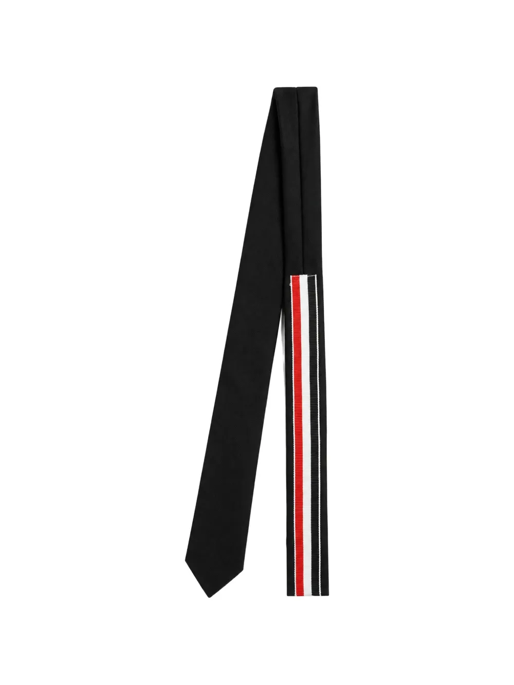 Thom Browne Twill klassieke stropdas Zwart