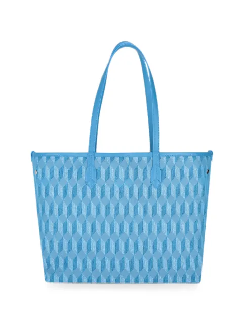 Au Départ geometric-jacquard tote bag