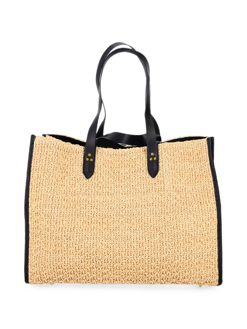 Jérôme Dreyfuss Grote Leon shopper met leren afwerking Beige