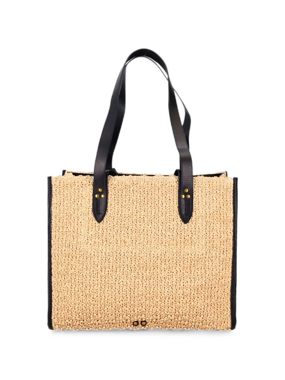 Jérôme Dreyfuss Leon geweven medium shopper Beige