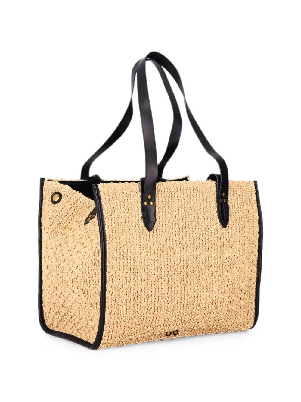 Jérôme Dreyfuss Leon geweven medium shopper Beige